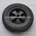 6x1.5 solid rubber wheels for trash bin/trolley/kick scooter